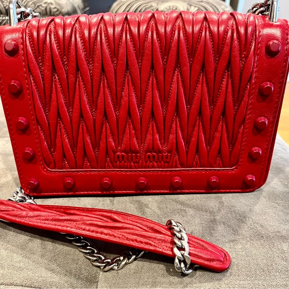 Miu Miu Leather Matelasse Pattina Bag - Picture 3 of 10